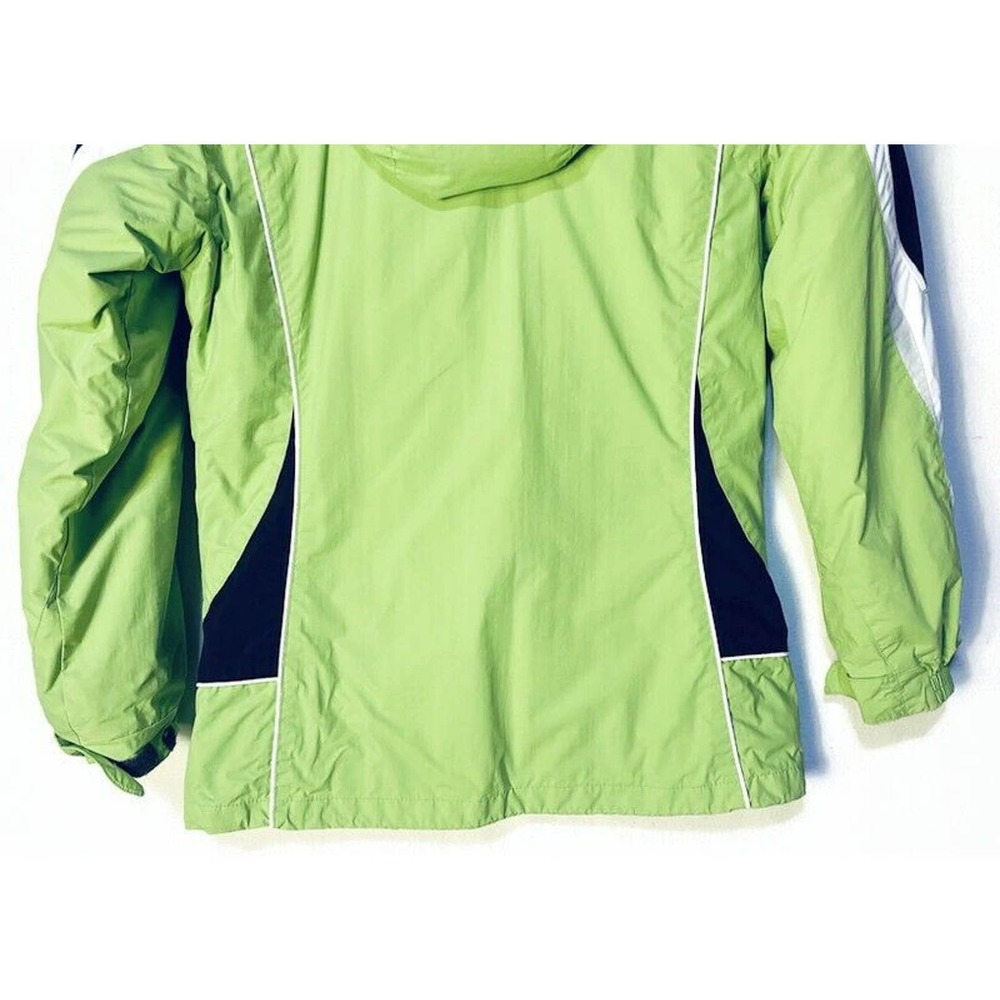 Columbia Interchange Ski Jacket Coat Women's Small Green Polyester Lined Hooded - Picture 6 of 7